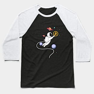 Bitcoin To The Moon Baseball T-Shirt